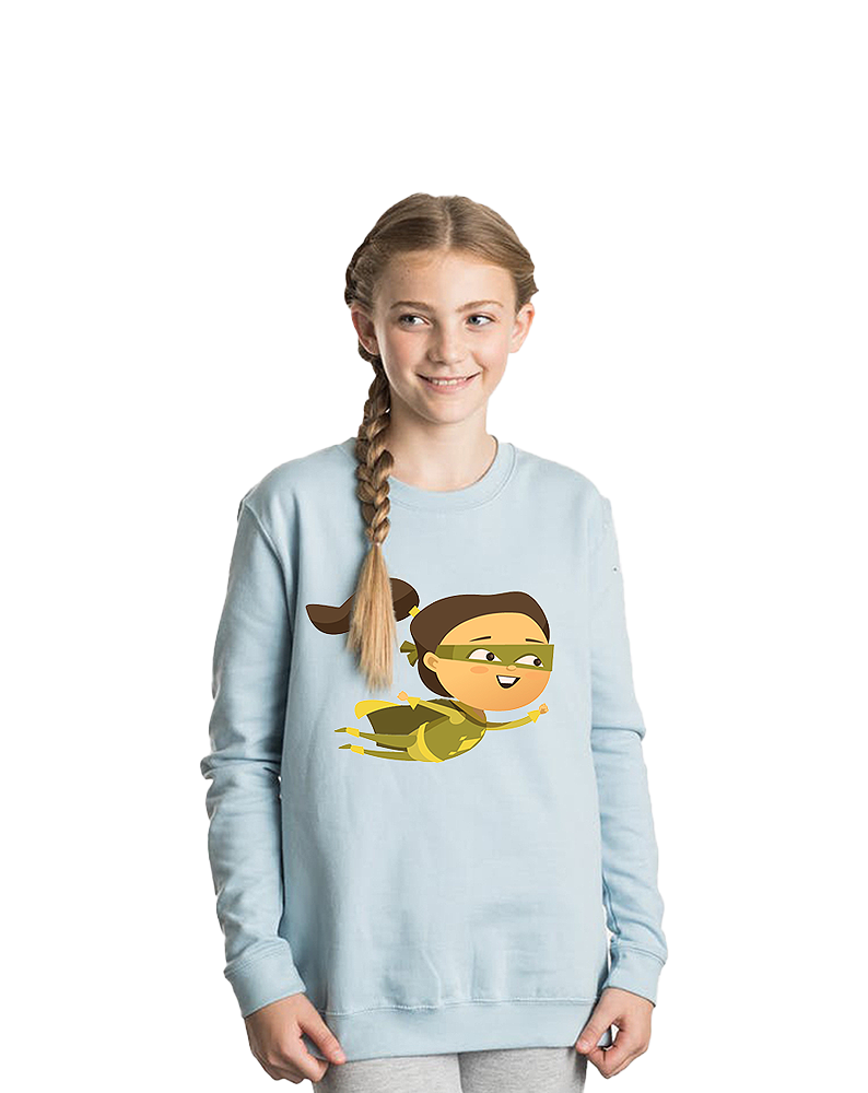 Sweatshirt Enfant Personnalisable Fabulous | Texte 'Appelez-moi' Calligraphie Pinceau - Cadeau Unique