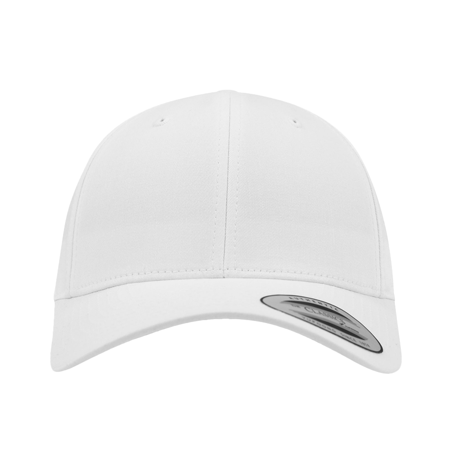 CASQUETTE BASEBALL Yupoong personnalisée white-white