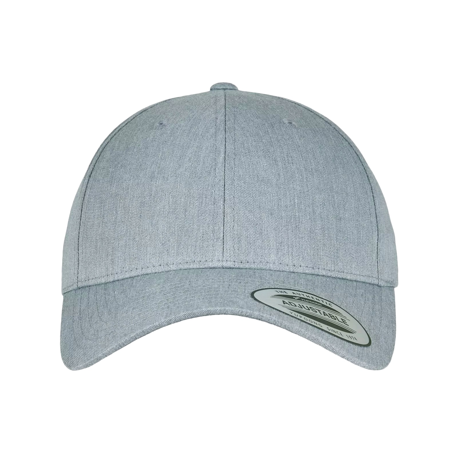 CASQUETTE BASEBALL Yupoong personnalisée heather-grey