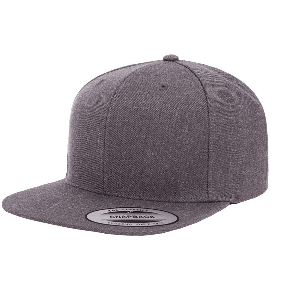 CASQUETTE SNAPBACK Yupoong Classique personnalisée dark-heather-grey