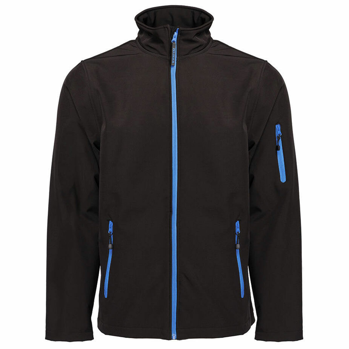 Softshell contrast personnalisé black-royal