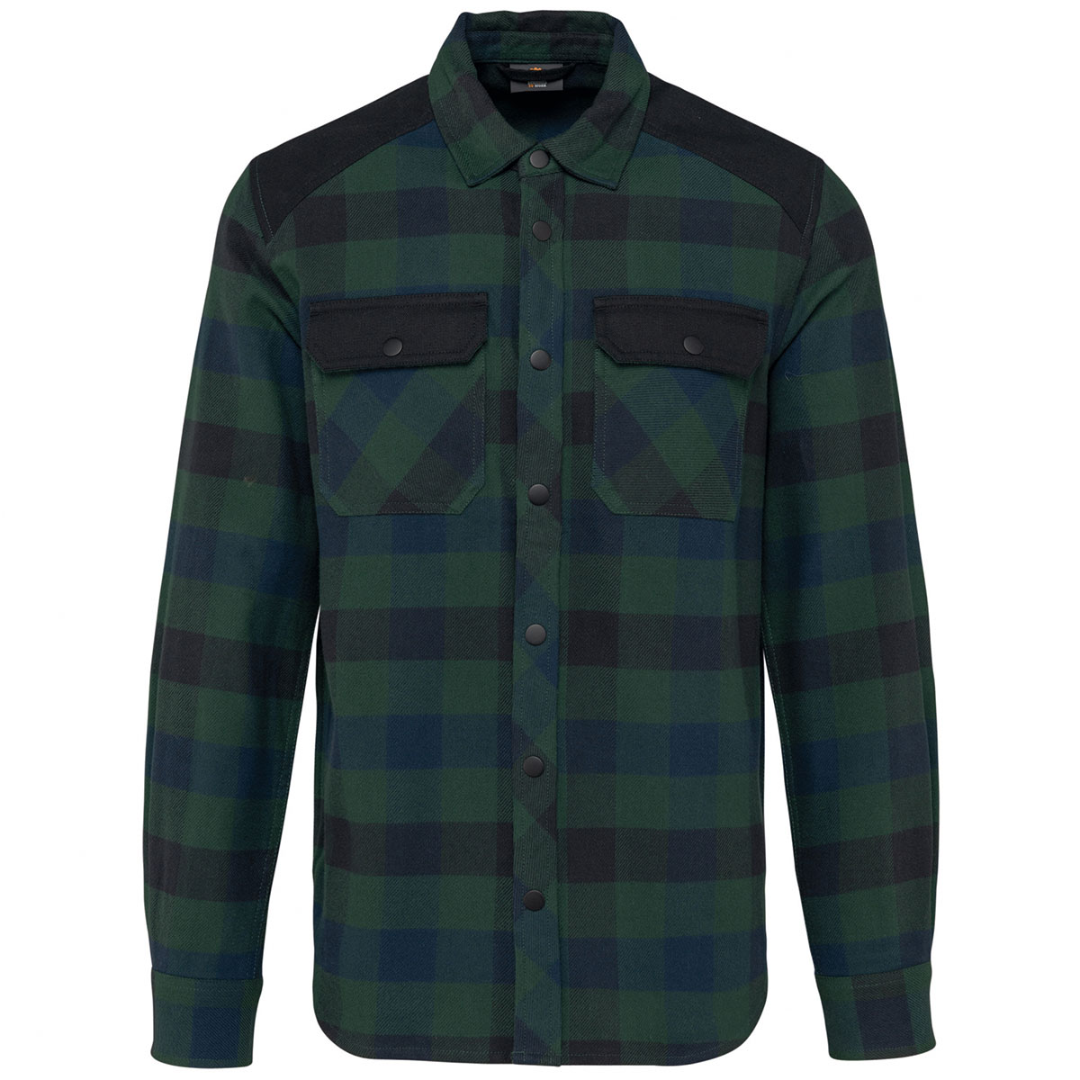 Forest green/ navy checked/ black