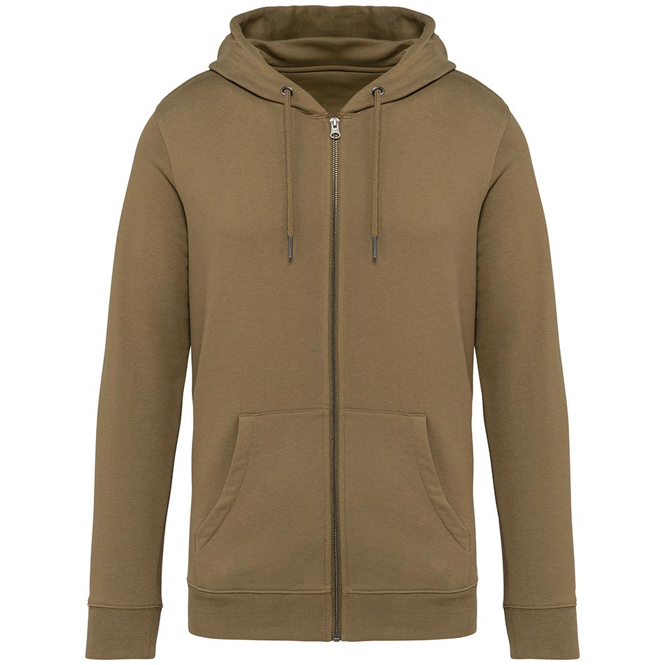 Veste personnalisée coton bio light-olive-green