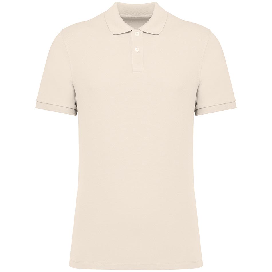 Polo personnalisé coton bio ivory