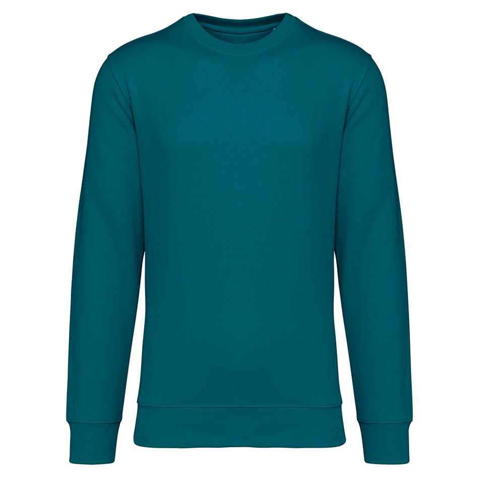 Pull personnalisé coton bio peacock-green