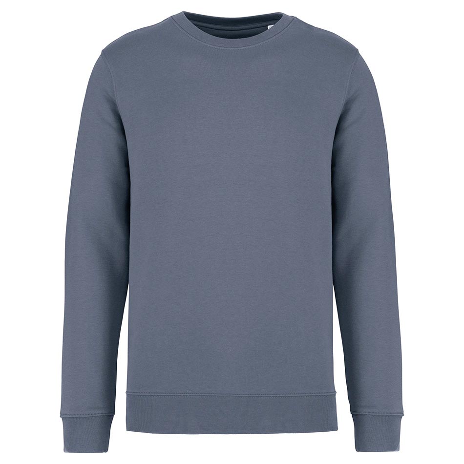 Pull personnalisé coton bio mineral-grey