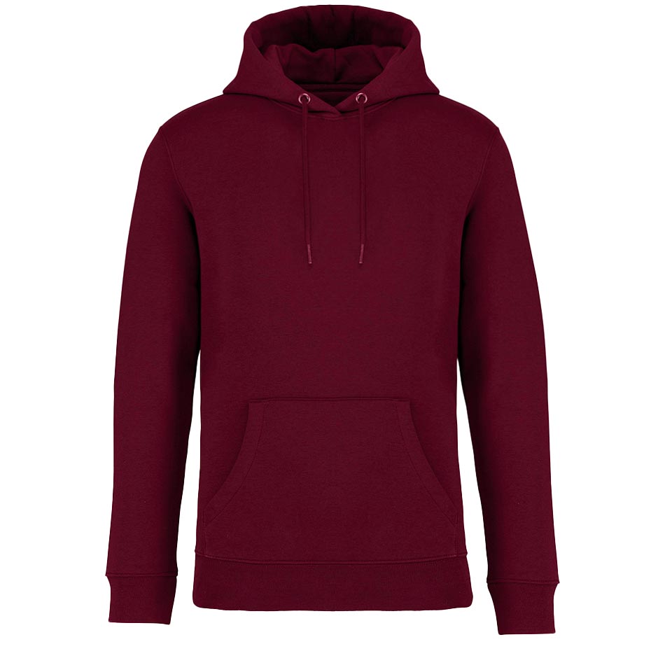 Sweat à capuche unisexe écologique dark-cherry