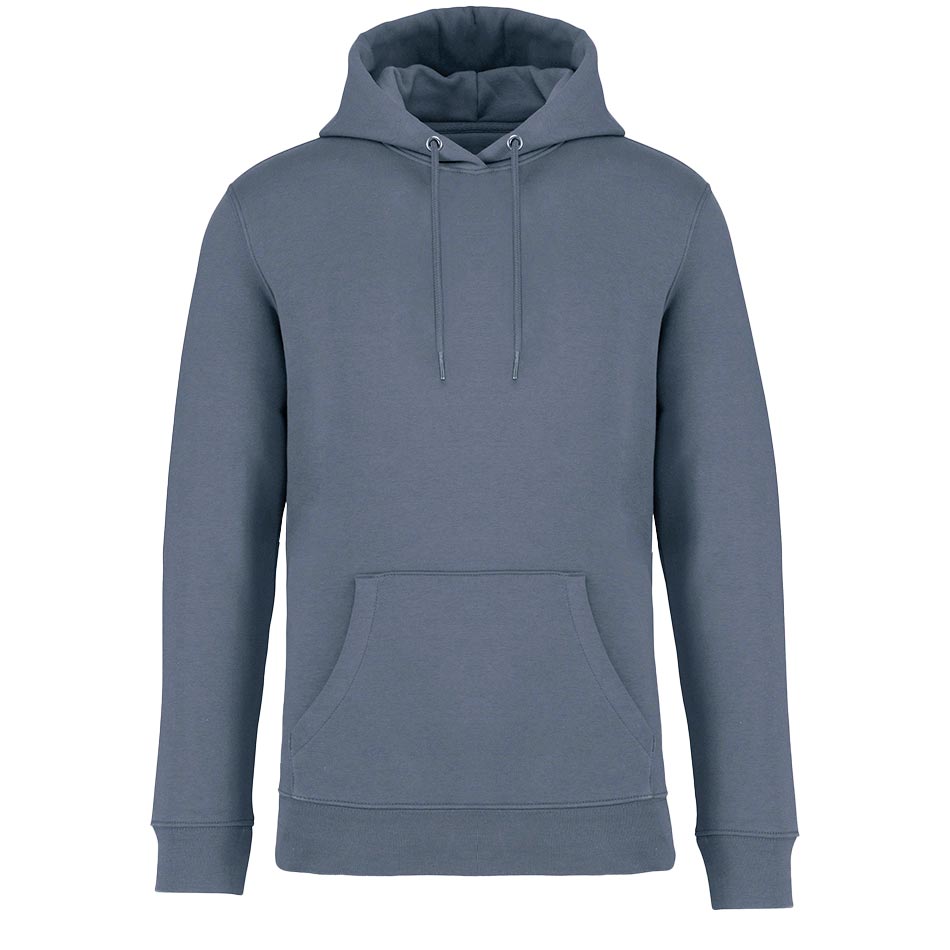 Sweat à capuche unisexe écologique mineral-grey