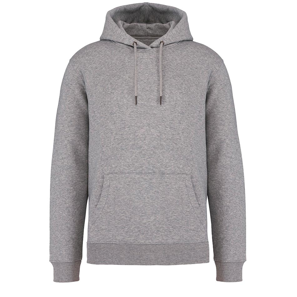 Sweat à capuche unisexe écologique moon-grey-heather