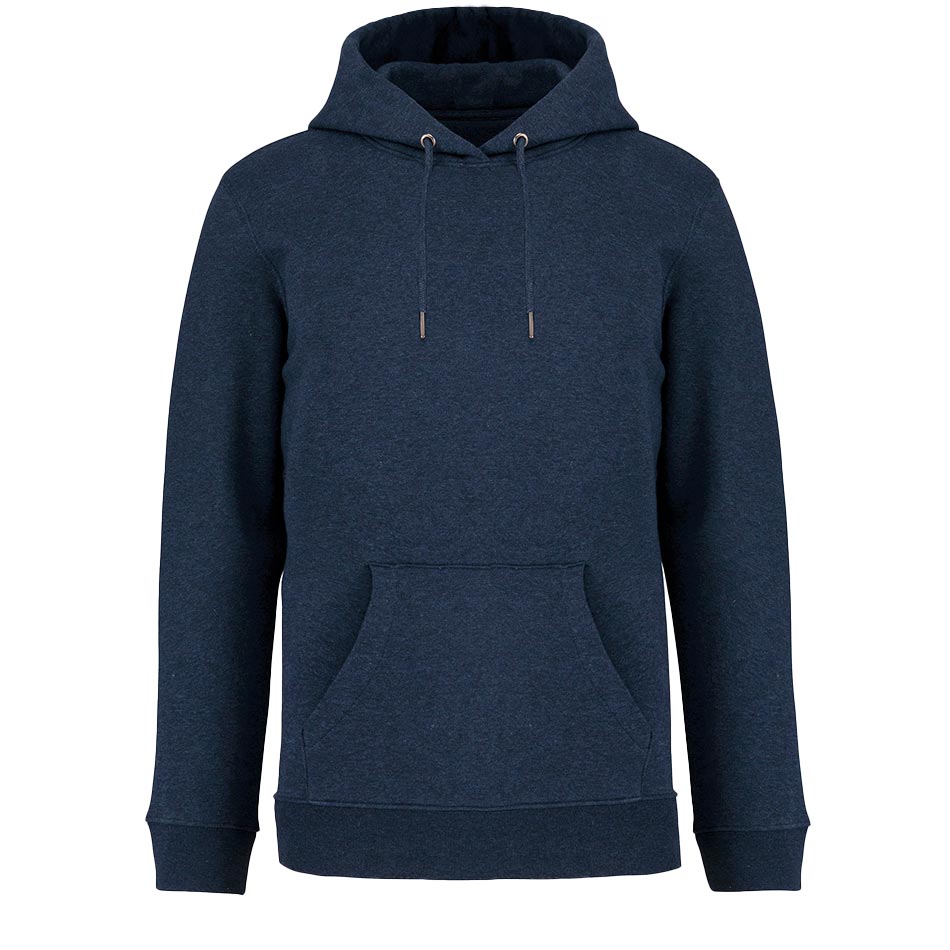 Sweat à capuche unisexe écologique navy-blue-heather