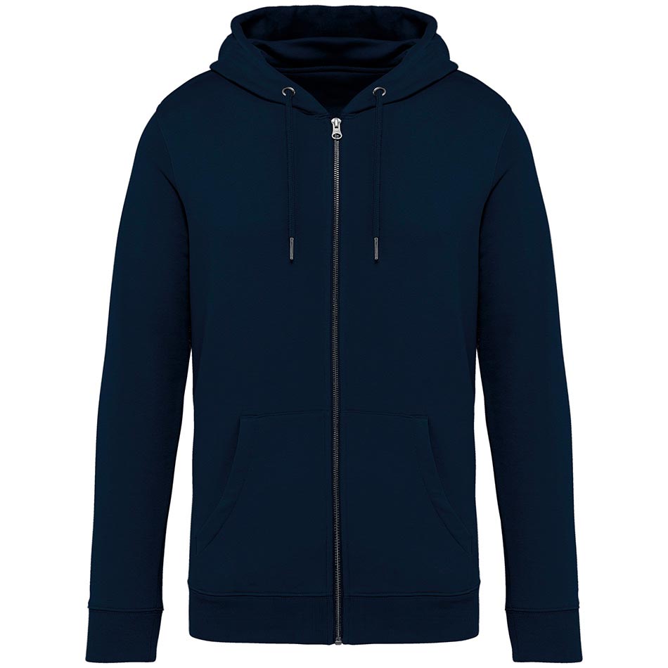 Veste personnalisée coton bio navy-blue