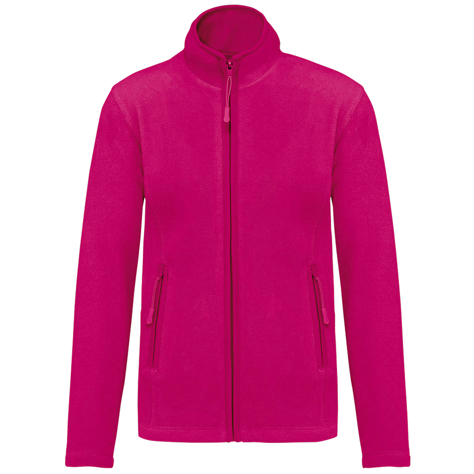 Veste micropolaire zippée à personnaliser fuchsia