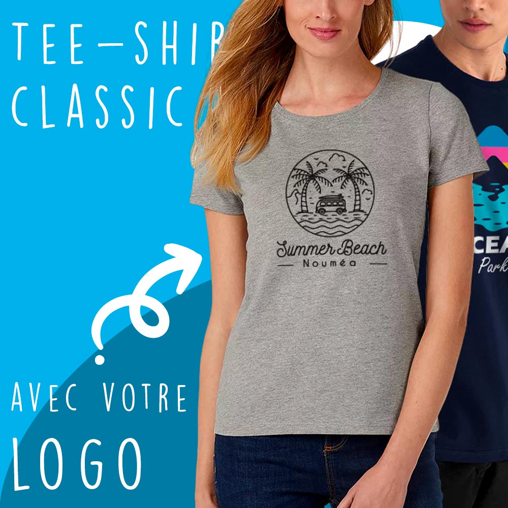 Tee-shirt classique personnalisable, adapté pour tous avec un design intemporel et confortable.
