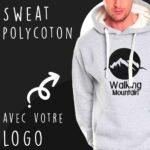 sweat à capuche personnalisable en polycoton