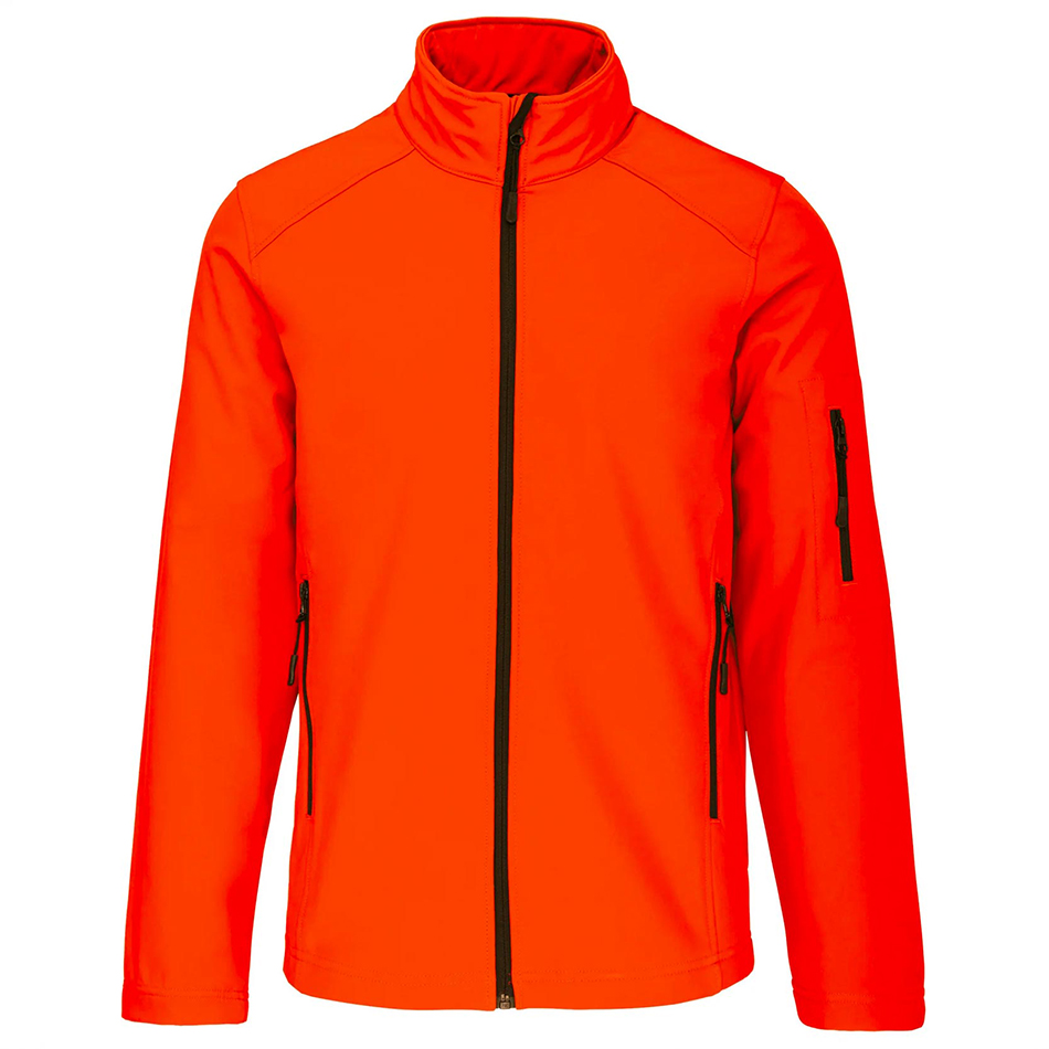 Veste softshell à personnaliser fluorescent-orange