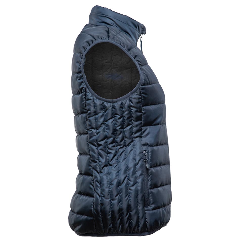 bodywarmer sans manches navy personnalisable, parfaite pour un style élégant et pratique.