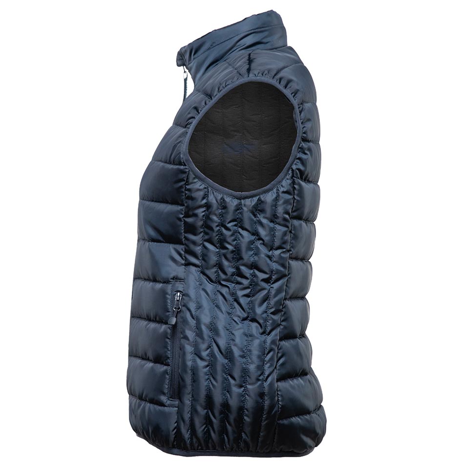 bodywarmer sans manches navy personnalisable, parfaite pour un style élégant et pratique.