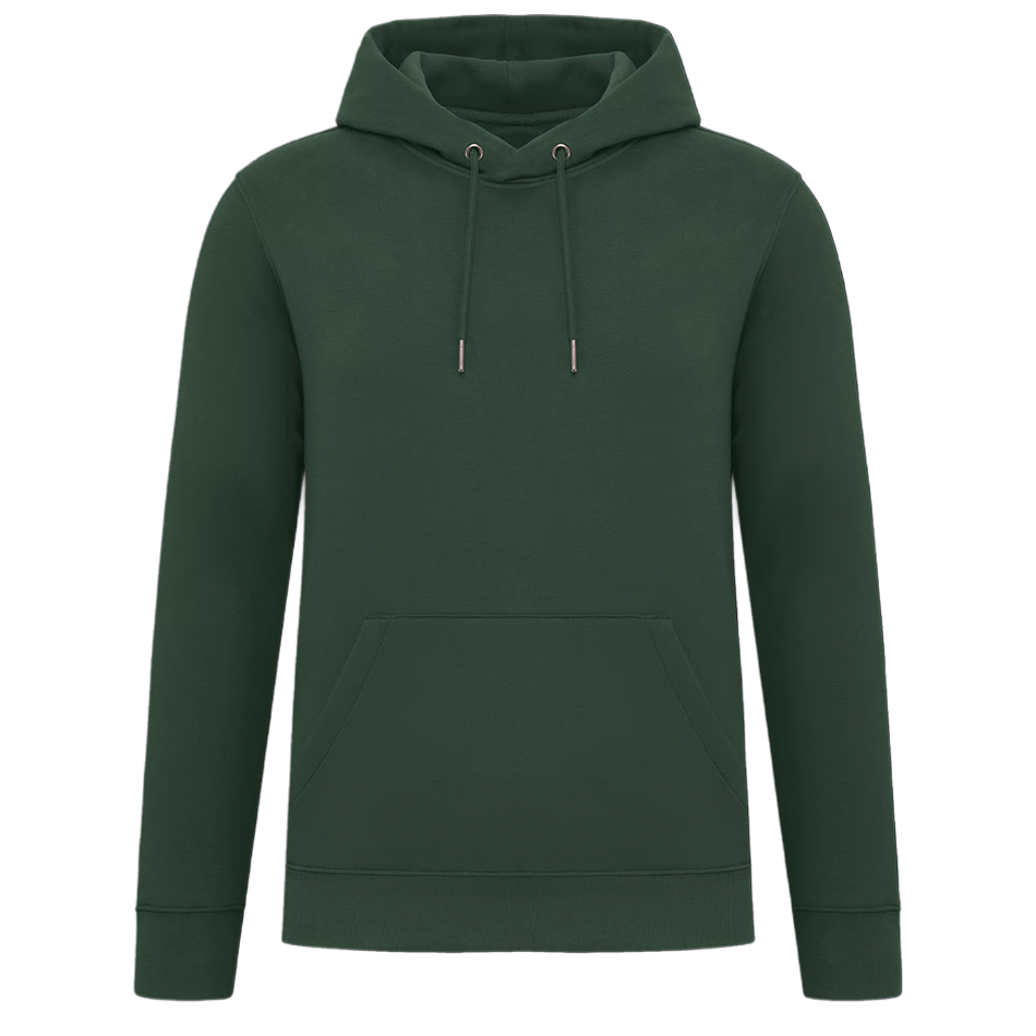 Sweat à capuche unisexe écologique forest-green