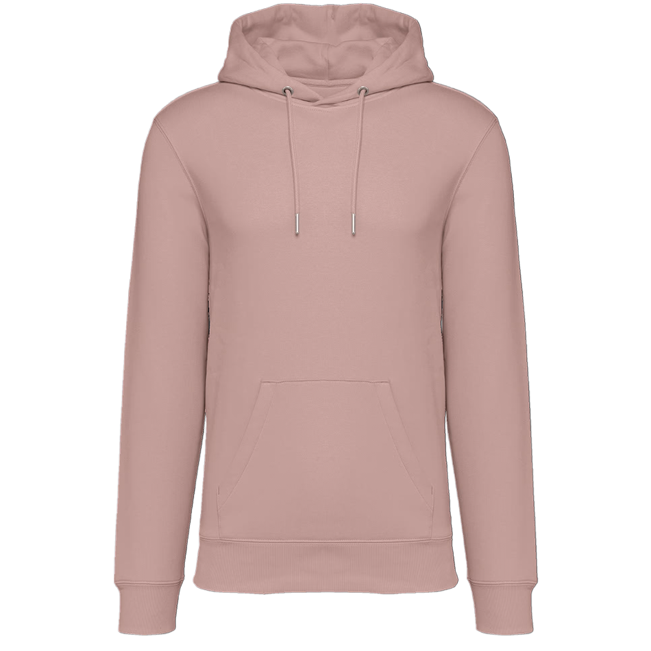 Sweat à capuche unisexe écologique petal-rose