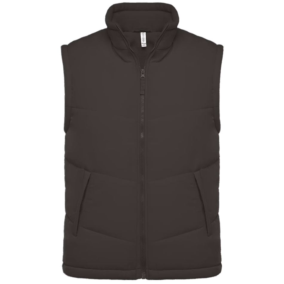 Bodywarmer doublé polaire à personnaliser dark-grey