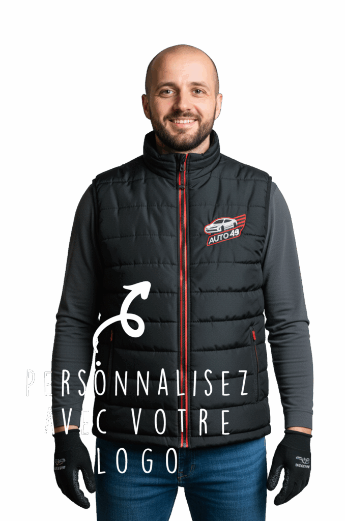 doudoune sans manches bicolore à personnaliser avec votre logo