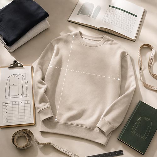 Guide des tailles pour choisir son sweat personnalisé
