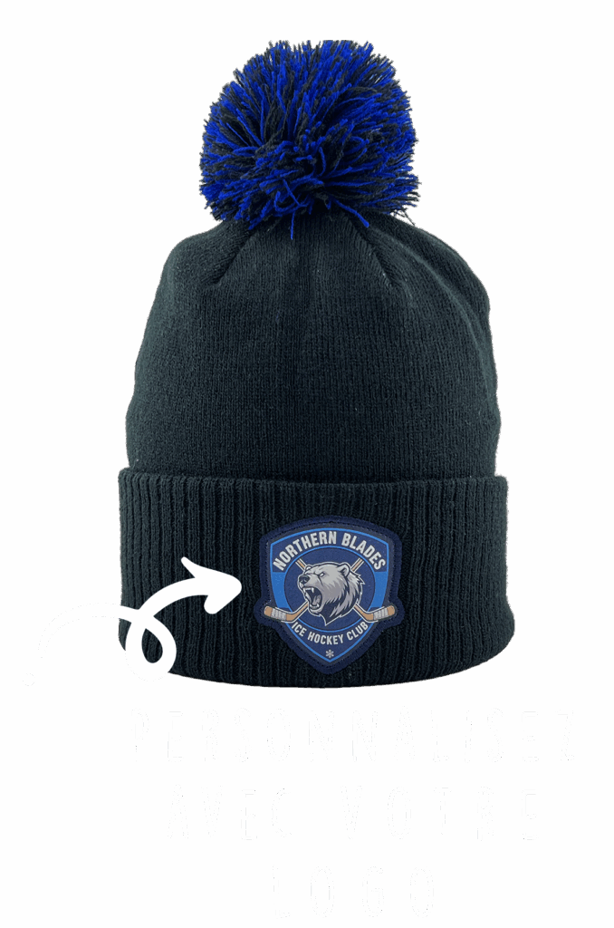 Casquette trucker black bright royal à personnaliser avec logo, écusson ou broderie