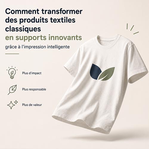 Produits textiles classiques transformés par l'impression intelligente