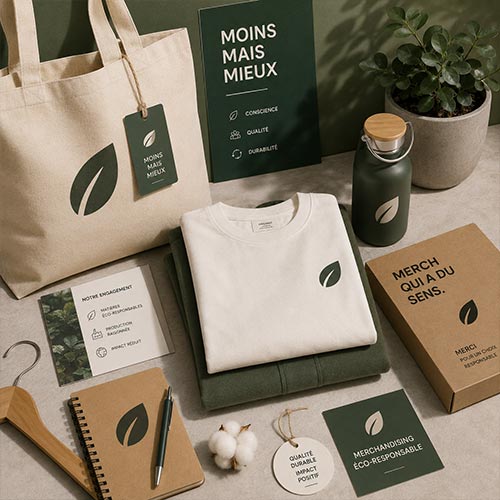 Merchandising éco-responsable : textiles personnalisés durables