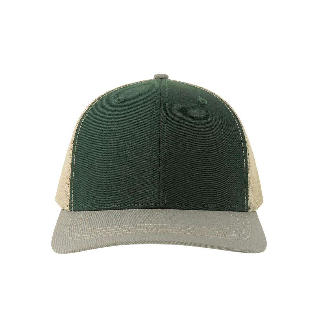 CASQUETTE trucker recyclée à personnaliser bottle-green-grey-stone