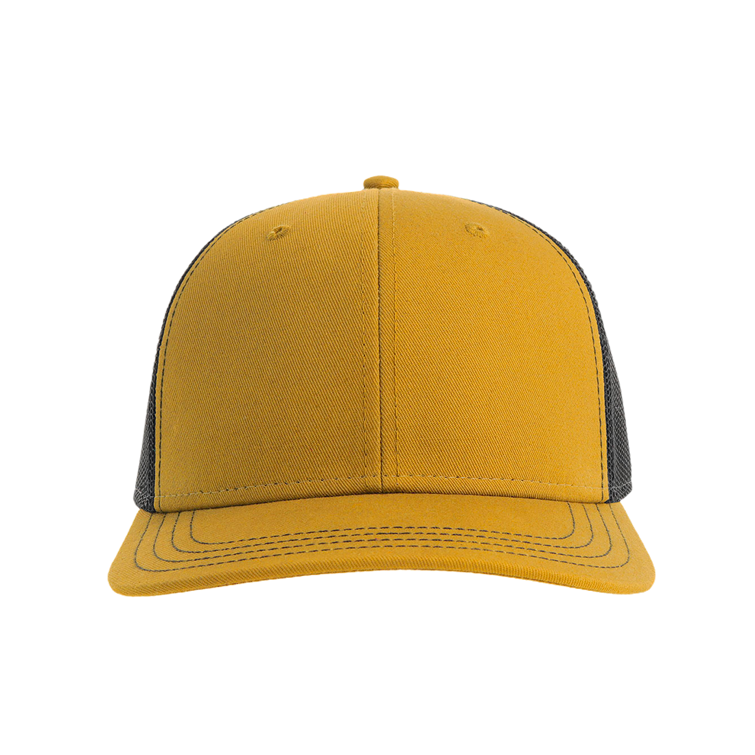CASQUETTE trucker recyclée à personnaliser mustard-black