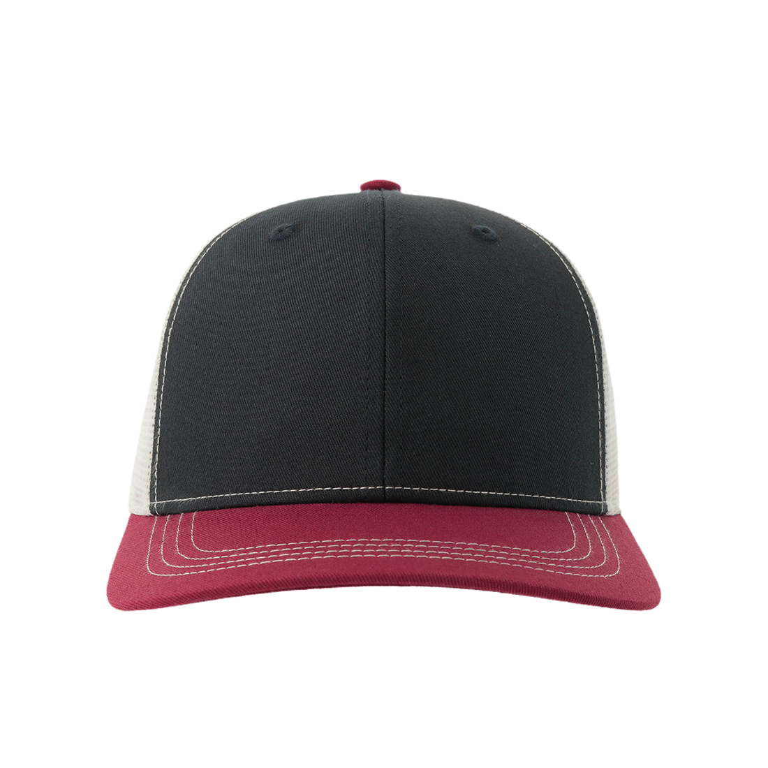 CASQUETTE trucker recyclée à personnaliser navy-cardinal-white
