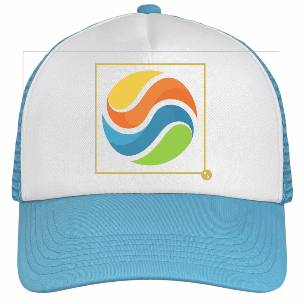 Casquette Trucker Classic personnalisée visible dans le configurateur en ligne Textile Print
