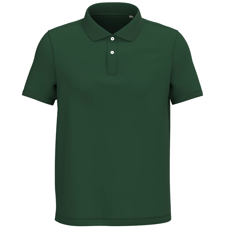 Polo personnalisé coton bio forest-green