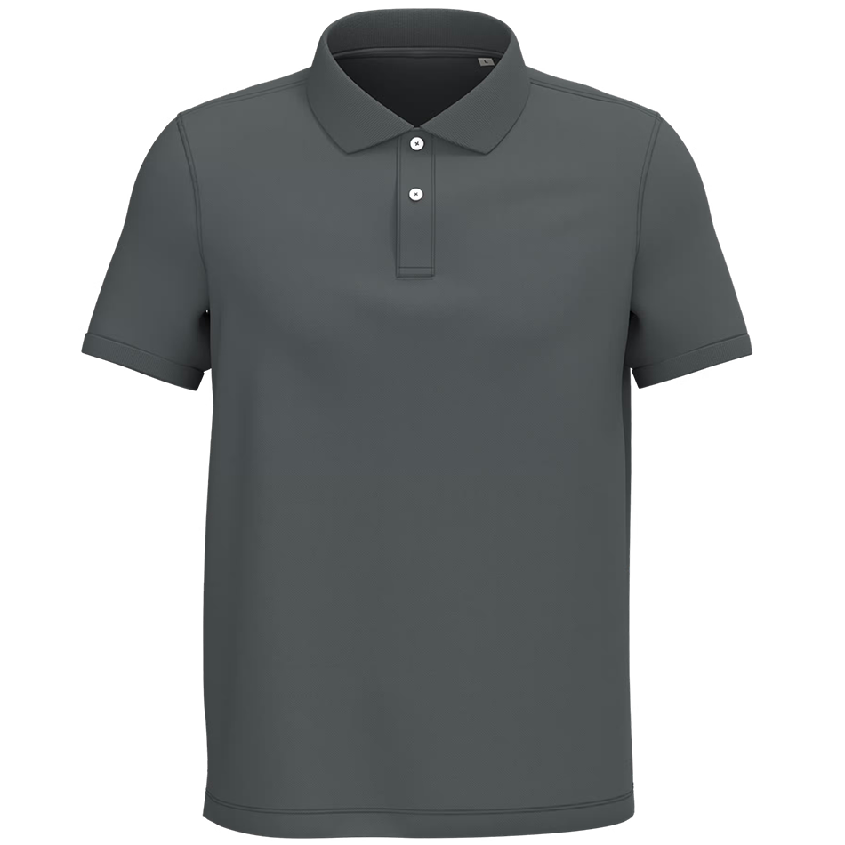 Polo personnalisé coton bio iron-grey