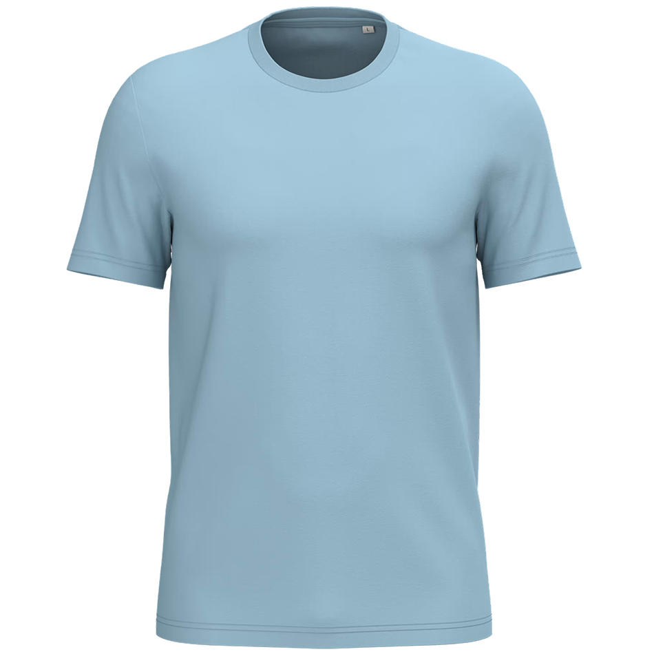 Tee-shirt coton bio personnalisé aquamarine