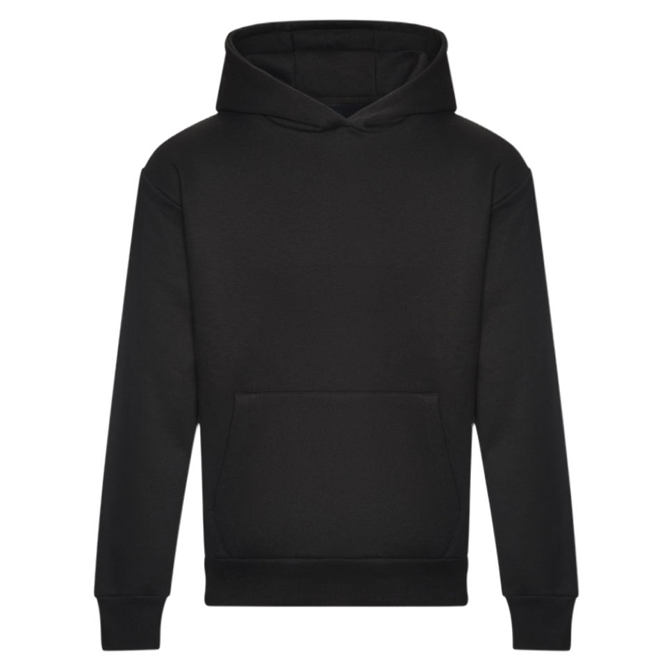 Sweat capuche lourd personnalisé deep-black