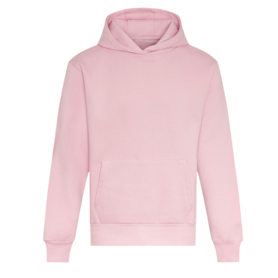 Sweat capuche lourd personnalisé baby-pink