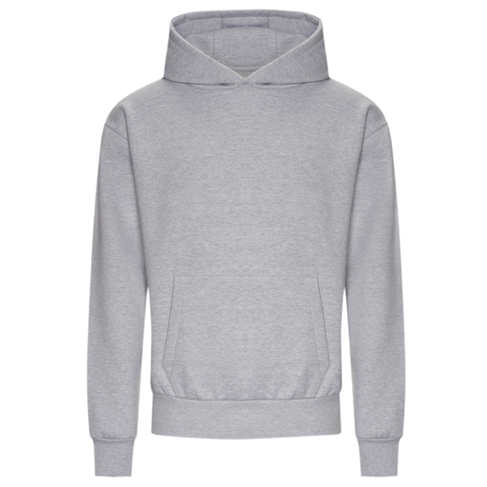 Sweat capuche lourd personnalisé heather-grey