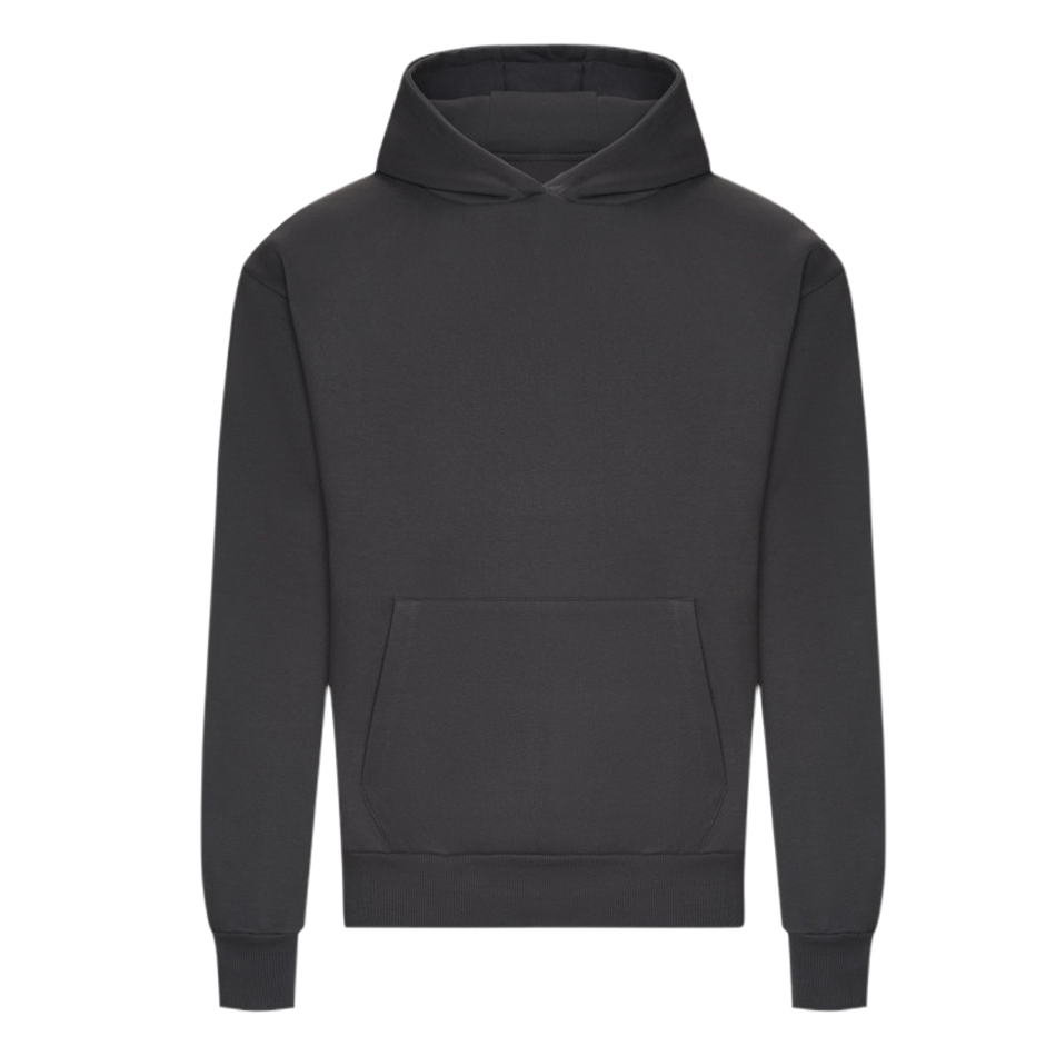 Sweat capuche lourd personnalisé solid-charcoal