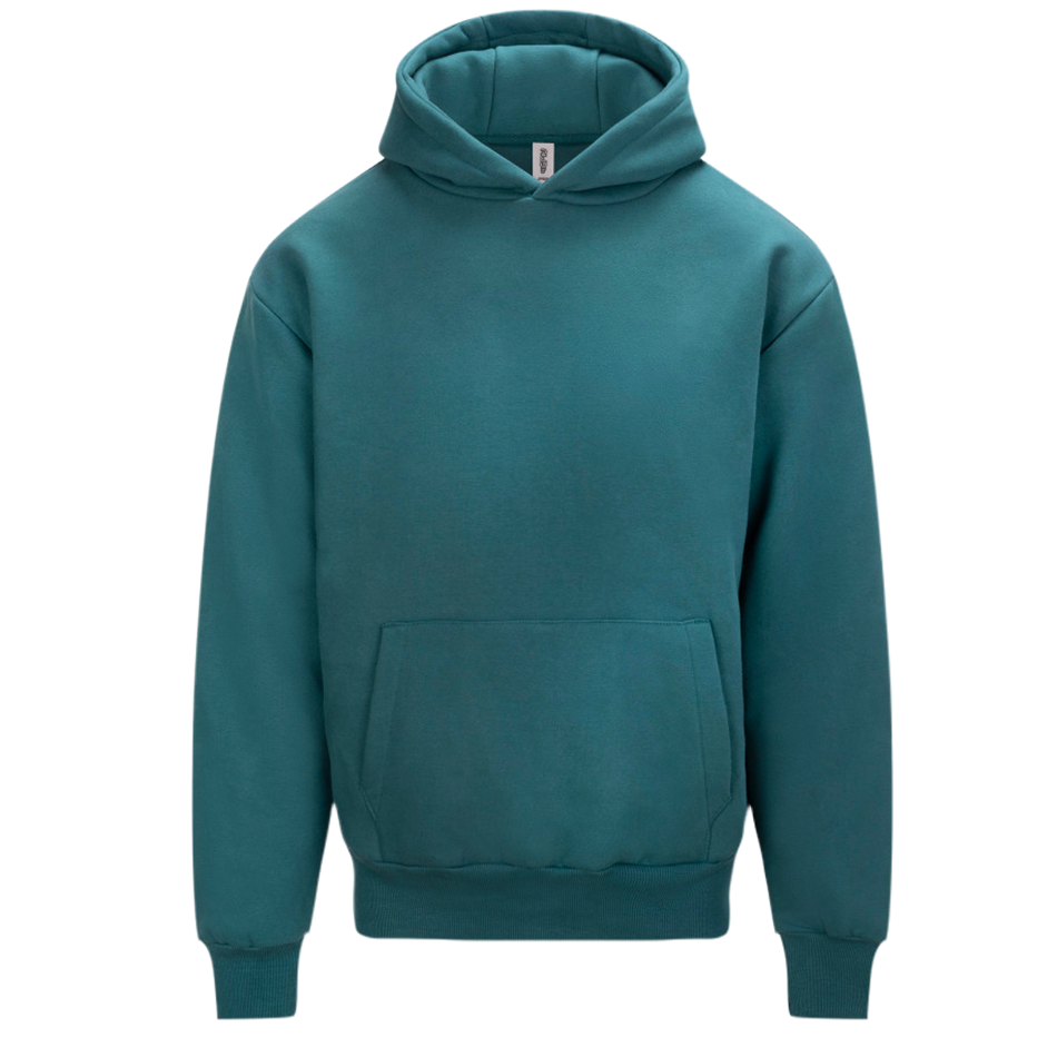 Sweat capuche lourd personnalisé teal
