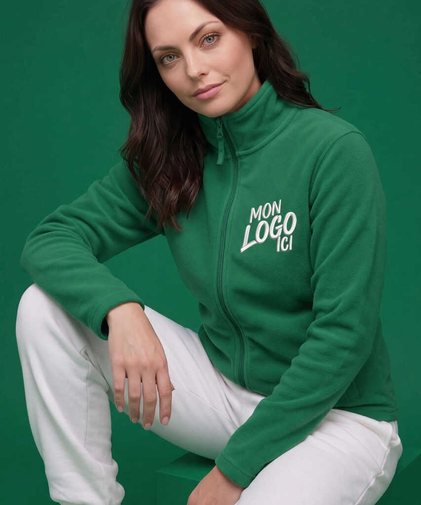 Micropolaire à personnaliser avec logo brodé ou imprimé