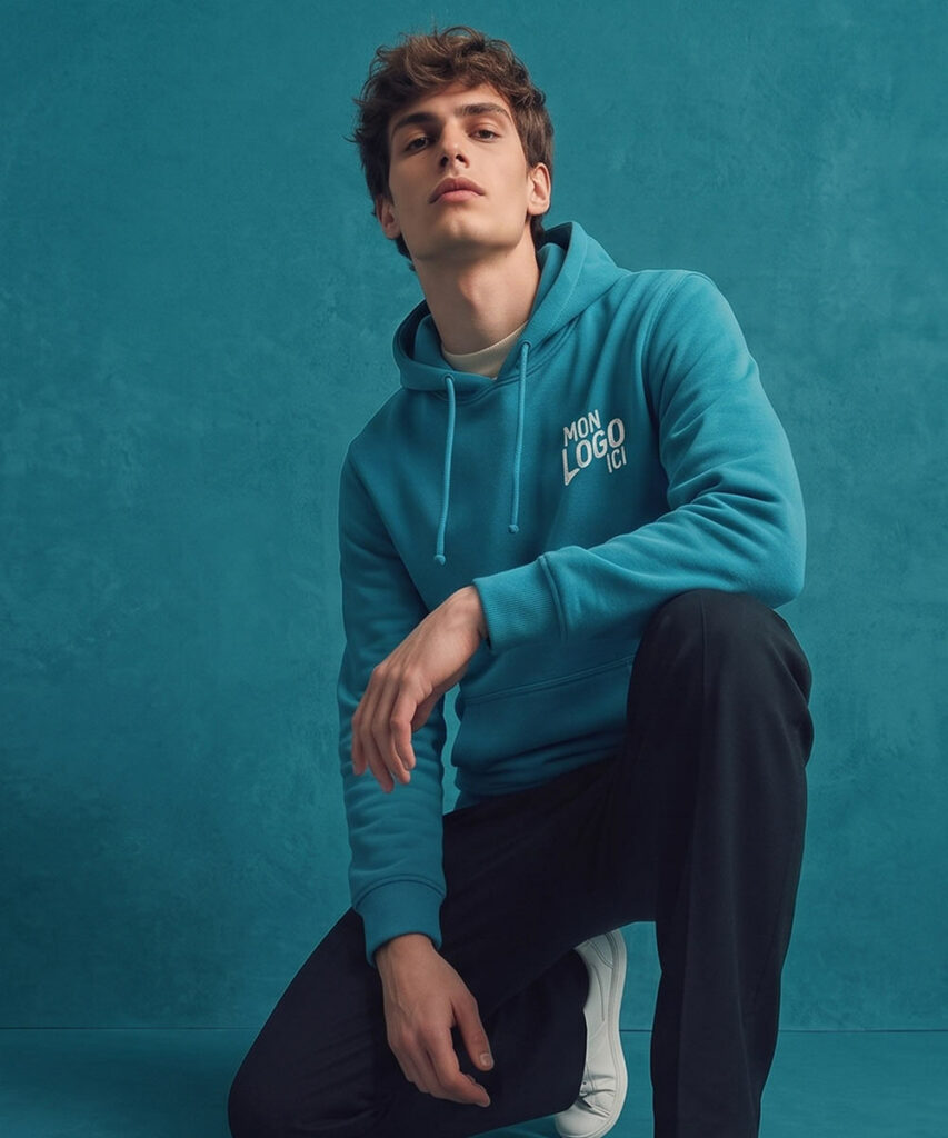 Sweat à capuche personnalisable avec logo d'entreprise
